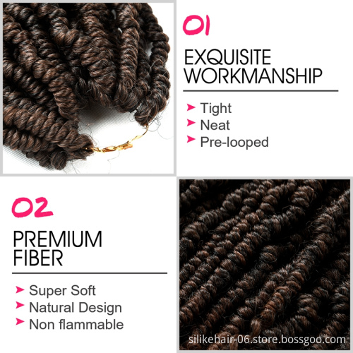 passion twist Crochet Braid Hair extensionsSynthetic Ombre freetress Braids Crochet hair  12inch Jumbo Havana Twist T30 New